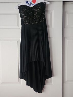 A'GACI Black Pleated Dress